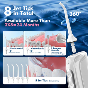 <span class=keywords><strong>Irrigador</strong></span> Bucal Eléctrico USB Recargable Inalámbrico Portátil de Tamaño Viaje para Eliminar la Placa y la <span class=keywords><strong>Gingivitis</strong></span>, para Uso Doméstico - Product Image 3