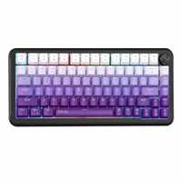 Clavier de jeu mécanique FIFINE GK3 75% à commutation à chaud, 1000Hz NKRO, rétroéclairage RGB, filaire, programmable, avec bouton macro pour PC Gamer