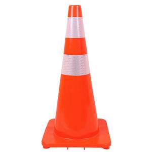 Cono de Tráfico de 70 cm, Material PP, Reflectante, con Base para Montaje en Suelo, para Señales de Seguridad Vial y de Estacionamiento - Product Image 4