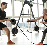 Usine En Gros Multifonctionnel Sans Fin Corde Fitness Trainer Résistance Formation Corde Machine pour Poitrine Dos Muscles Station