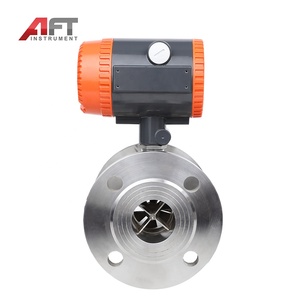 Flowmeter Turbin Cairan Kimia Inline 4-20mA Pulsa Stainless Steel Layar LCD Industri IP65 Smart Bersertifikasi Ce Exd - Product Image 5