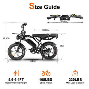 Bicicleta Eléctrica de Montaña QMWHEEL V20 Pro de 20 Pulgadas, Envío Rápido desde Almacén en la UE, 48V <span class=keywords><strong>MTB</strong></span>, Bicicleta Eléctrica V8 con Frenos de Disco Dobles, Bicicleta Eléctrica con Llantas Anchas - Product Image 6