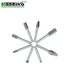 Tungsten Carbide Burrs Set 10 Piece Mini Rotary File Kit 6.35mm Or 1/4 Inch Shank