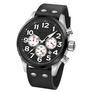 Mode Sport grande taille hommes montres bracelet en caoutchouc 10ATM étanche <span class=keywords><strong>Chrono</strong></span> montres pour hommes montre calendrier U2996 - Product Image 4