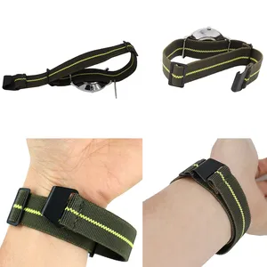 CAOWTAN 20mm 22mm Bande Élastique pour <span class=keywords><strong>Samsung</strong></span> galaxy <span class=keywords><strong>3</strong></span> Montre 46mm 42mm <span class=keywords><strong>Gear</strong></span> S3 Bracelet en Nylon Active 2 <span class=keywords><strong>Sport</strong></span> Bande pour Amazfit Bip Paca - Product Image 4