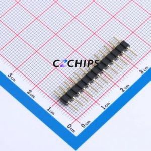XDZ254C-1-13-Z-3.0-G1 Pin Header Through hole Component (THT),P=2.54mm Connector 1x13P 2.54mm 2.54mm Round Pin - Product Image 1