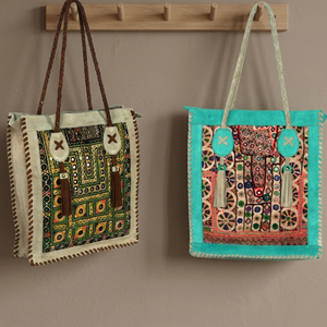 กระเป๋าถือ Banjara วินเทจกระเป๋าโท้ทหนังอินเดีย - Product Image 3