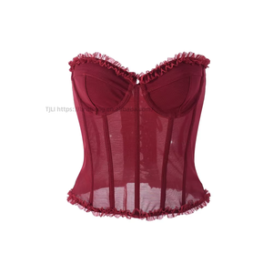 Bustier sexy en dentelle avec gel sculptant, dos nu, transparent, pour femme, style mode - Product Image 6