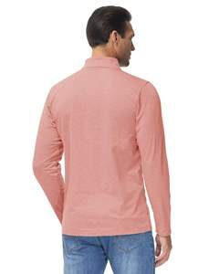 Men's Half Zip Sweatshirt Jogging Wear Premium Fleece Lined Heather <b>Long</b> <b>Sleeve</b> <b>Golf</b> Shirts Mid Weight 1/4 Half Zip Sweatshirts - Product Image 3