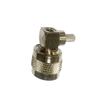 Connecteur coaxial RF de type N mâle à angle droit pour câble RG58 RG195 RG142 50-3