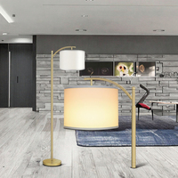 Lampadaire LED Moderne Chic E27 Base Design Vertical Minimaliste pour Salon Moderne Élégant Bureaux Appartements Chic Télécommande