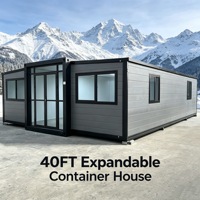 Maison extensible de luxe de 40 pieds avec plusieurs configurations pour la vie à la campagne