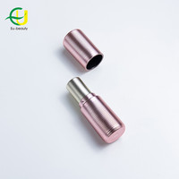 Tube à lèvres en aluminium de haute qualité avec filetage rouge, conteneur pour baume à lèvres