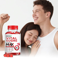Klaar voor verzending Docteat Men's Care Gummies VITAL SUGRE MAX voor Energie & Metabolisme met ACV Rode Biet Vitamine B12 Foliumzuur 60 stuks