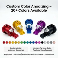 Pièces en alliage d'aluminium usinées sur mesure par CNC, tournage et fraisage, service d'anodisation colorée, échantillon rapide disponible