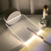 Tableau de Notes Acrylique Très Transparent à Faire Soi-même, Lumière de Vacances Créative LED, Veilleuse USB avec Stylo