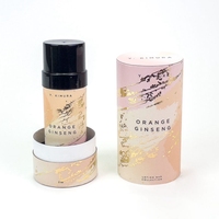 Luxury Small Cylinder Hat Box Flower Tea Gift Box Packaging Recycled Round Tube Kraft Paper Candy Snacks Box
