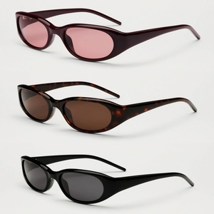 Gafas de Sol Finewell Fashion Ovaladas con Diseños Y2K, Protección UV400, Monturas Pequeñas de Ojo de Gato, Patillas de CP, Logotipo Personalizado para Mujeres y Hombres - Product Image 4