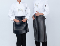 Vêtements de chef lavables de haute qualité HBC, manches courtes, vêtements de cuisine, uniforme de restaurant, boulangerie, pour femmes et hommes