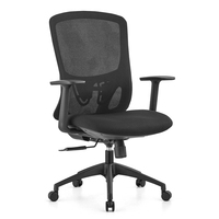 Chaise de bureau Economy Plus avec maille durable et cadre en acier, chaise ergonomique économique pour startups et SOHO