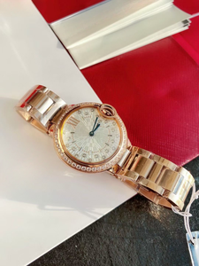 Reloj Mecánico Automático Elegante y a la Moda con Esfera Radial Grabada en Madreperla y Bisel con Diamantes - Product Image 5