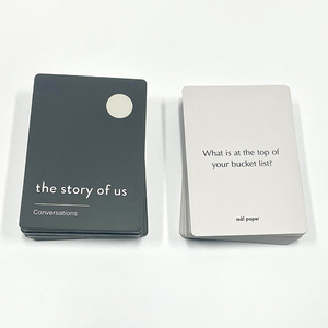 Nhà Máy Tùy Chỉnh Thẻ <span class=keywords><strong>Flash</strong></span> In Ấn 350GSM Bóng Nghệ Thuật Thẻ Giấy Trò Chơi Uống Thẻ & Hội Đồng Quản Trị Trò Chơi Với Nắp Và Cơ Sở Hộp Quà Tặng - Product Image 2