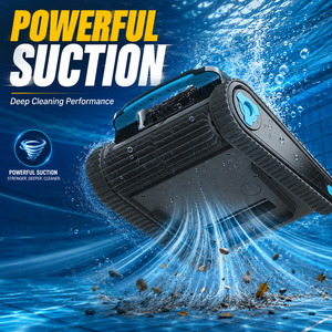 Robot <span class=keywords><strong>per</strong></span> Pulizia Piscine con Cingoli e Forte Potenza di Aspirazione, Batteria da 5200mAh, 4 Modalità di Pulizia e Funzione di Arrampicata sui Pareti - Product Image 3