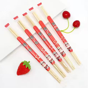Palillos Desechables de Bambú al por Mayor, Envueltos Individualmente, con Funda de Papel con Diseño de Gato de la Suerte, para Sushi, para Uso en Restaurantes y Comida para Llevar - Product Image 2
