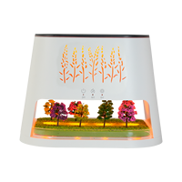 Nouveau 2026 Humidificateur ultrasonique 260 ml à effet flamme, diffuseur d'arômes USB avec lumières changeantes de couleur, pour peaux sèches, usage hôtelier et électrique
