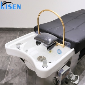 KISEN Équipement de Salon de Beauté Très Vendu : Lit de Lavage Capillaire Thaïlandais avec Bol en Céramique pour Thérapie Aquatique et Spa de Tête - Product Image 6