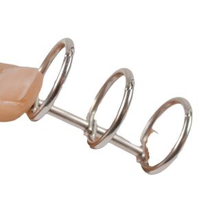 Anillas Metálicas para Hojas Sueltas, Anillas para Encuadernación de 3 Anillos, para Calendarios, Cuadernos, Manualidades (15mm-30mm, Plateado/Dorado, Personalizable) - Product Image 5