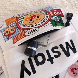 2024 personnalisé unisexe enfants filles dessin animé graffiti sac à bandoulière pu messager sac à bandoulière pour les enfants - Product Image 3