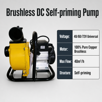Pompa DC Tanpa Sikat Self-Priming 48V 60V 72V Universal Tenaga Surya dengan Remote Control