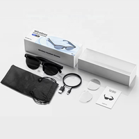 Lunettes intelligentes pour hommes et femmes, lunettes de soleil sans fil avec microphone intégré, haut-parleurs, assistant vocal tactile, traducteur intelligent IA, Gafas