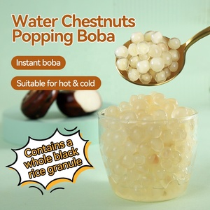 850g de boba aux châtaignes d'eau en conserve, perles éclatantes croustillantes et juteuses, garniture idéale pour le bubble tea, les smoothies, la crème glacée - Product Image 3