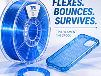 Filament TPU Yiqiu3D 1,75 mm 1 kg, flexible, élastique, ressemblant à du caoutchouc, pour imprimante 3D, 8 couleurs, compatible Prusa Anycubic