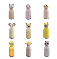 Thermos isotherme en acier inoxydable 304 de 540 ml, design mignon, écologique, bouteille d'eau portable pour enfants, camping