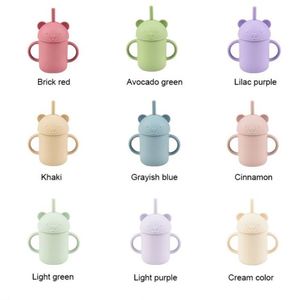 Juego de alimentación para bebés seguro y no tóxico, de acero inoxidable 304, con plato, tazón, taza, cuchara y tenedor de silicona con diseño de dibujos animados y ventosa, para el aprendizaje de niños pequeños - Product Image 4