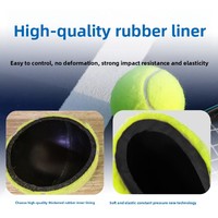 Kit d'entraînement personnalisé avec cordes haute élasticité et durables, vessie en caoutchouc pressurisée pour enfants et adultes, ensemble de 3 pièces avec plateaux de base et balles de tennis