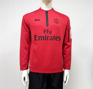 Camisetas Deportivas Personalizadas con Número de Equipo, de Algodón, Manga Larga, Estilo Oversize, para Fútbol, Gimnasio, Entrenamiento, con Cierre, Estilo Blokecore - Product Image 1