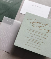 Cartes de luxe personnalisées en typographie, invitations de mariage haut de gamme, cartes postales texturées en relief, liste des invités, cartes de menu