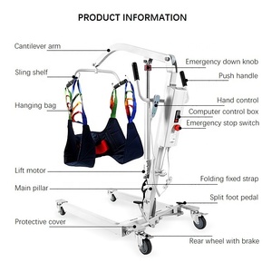 ลิฟท์ยกผู้ป่วยแบบพับได้ KSM-210 ลิฟท์ยกผู้ป่วยไฟฟ้า  รอกยกผู้ป่วยสำหรับการพยาบาล  ลิฟท์ยกผู้ป่วยทางการแพทย์ทำจากอลูมิเนียมอัลลอย - Product Image 4