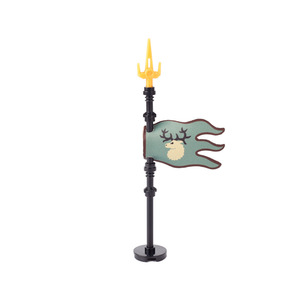 Kit de Blocs de Construction Médiévaux Chevalier Château Drapeau Templier Lion Loup Soldats Accessoires Bannière du Roi Support Briques Jouets - Product Image 6