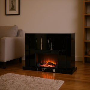 Chimenea Eléctrica Drisana de 1500W, Independiente, con Acabado Espejado, Calefacción para el Hogar - Product Image 2