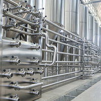 Équipement de brassage et de fermentation de bière commercial HG 1BBL 3BBL 5BBL 10BBL 15BBL 20BBL avec PLC et cuve sous pression
