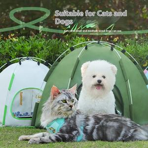 Tente d'été XL pliable en fer chenil pour chien respirant imperméable écran solaire caractéristiques mobile nid de chat chambre climatisée pour - Product Image 4