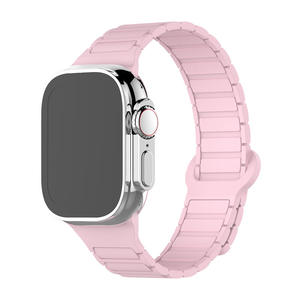 สายนาฬิกาซิลิโคนแม่เหล็กสำหรับ <span class=keywords><strong>Watch</strong></span> S10/<span class=keywords><strong>S8</strong></span>/S7 พร้อมดีไซน์กันน้ำ ระบายอากาศได้ดี หัวเข็มขัดแบบแฟชั่น - Product Image 6