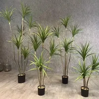 Pohon Ficus Buatan Simulasi Tinggi Real Touch, Tanaman Hijau dalam Pot yang Menyerupai Asli dengan Pot Berlapis Kain Goni untuk Ruang Tamu atau Kantor