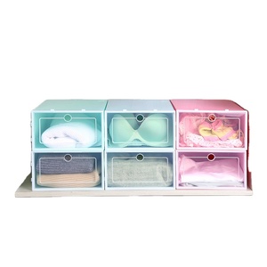 New Design Household Sneakers Organizing Stackable Drawer Case Transparent Plastic Pp Shoe Box