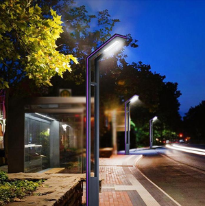 야외 현대 북유럽 빈티지 2.5m 3m 4m 5m 장식 알루미늄 거리 정원 led 램프 포스트 조명 - Product Image 5